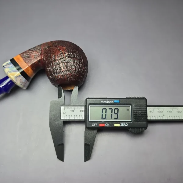 Papa Bear's Pipes by Tim Beaumont Sandblasted Apple w/ Mammoth Handmade Briar Pipe, New - Image 10