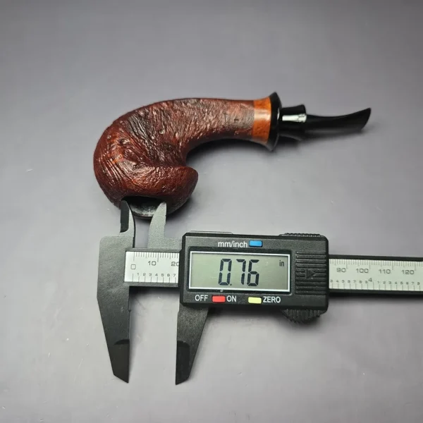 Papa Bear's Pipes by Tim Beaumont Sandblasted Wave Handmade Briar Pipe, New - Image 10