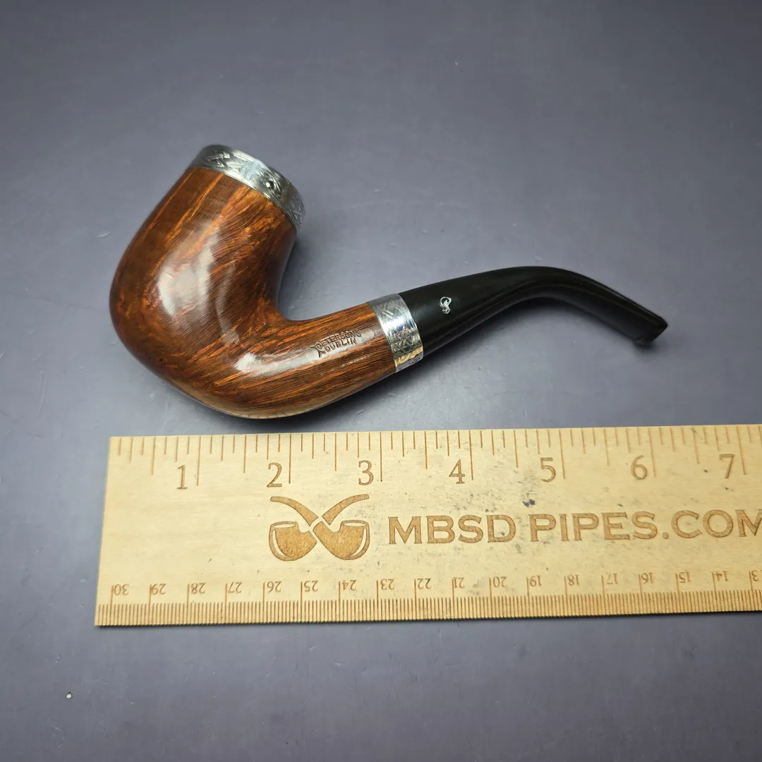 Peterson 2008 Pipe of the Year Smooth Bent Billiard Estate Briar Pipe, Irish Estates - Image 10