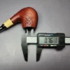 MBSD Briars by Piero Vitale Red Sandblasted Brandy w/ Boxwood Briar Pipe, New - Image 10