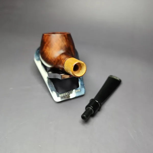 MBSD Briars by Piero Vitale Sienna Contrast Smooth Author w/ Boxwood Briar Pipe, New - Image 10