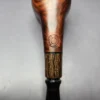 MBSD Briars by Piero Vitale Sienna Contrast Smooth Billiard w/ Zebrawood Briar Pipe, New - Image 10