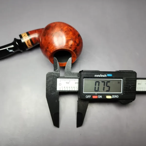 Nording Nosewarmer Smooth Cognac Apple w/ Palm Wood Estate Briar Pipe, Unsmoked - Image 10