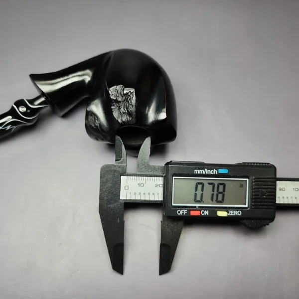 Nording Black Smooth Freehand Estate Briar Pipe, Unsmoked - Image 10