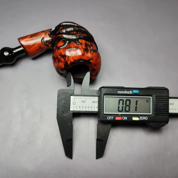 Nording Abstract Partially Rusticated Freehand Estate Briar Pipe, Unsmoked - Image 10