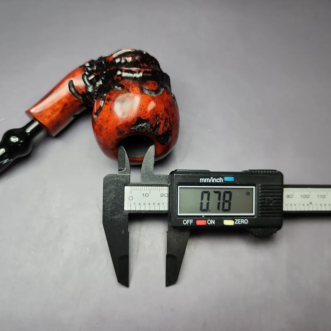 Nording Abstract Partially Rusticated Freehand Estate Briar Pipe, Unsmoked - Image 10