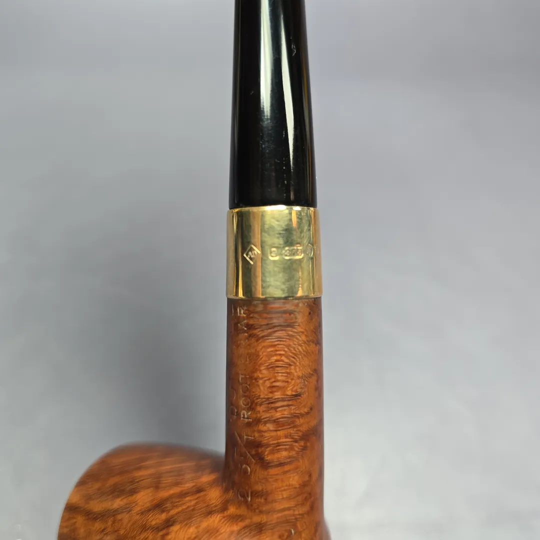 Dunhill 1968 Root Briar 263 w/ 9K Gold Billiard Estate Briar Pipe, English Estates - Image 10