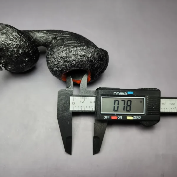 HS Studio XL Asymmetric Sandblasted Freehand Estate Briar Pipe, Unsmoked - Image 10