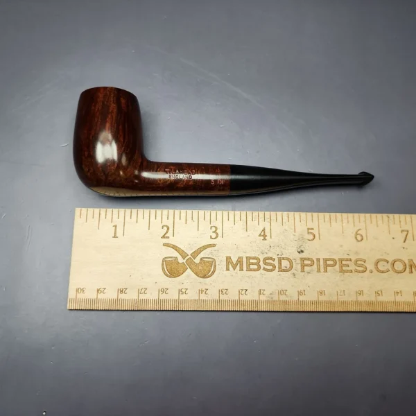 James Upshall Tilshead Group 5 Smooth Billiard Estate Briar Pipe, Unsmoked - Image 10