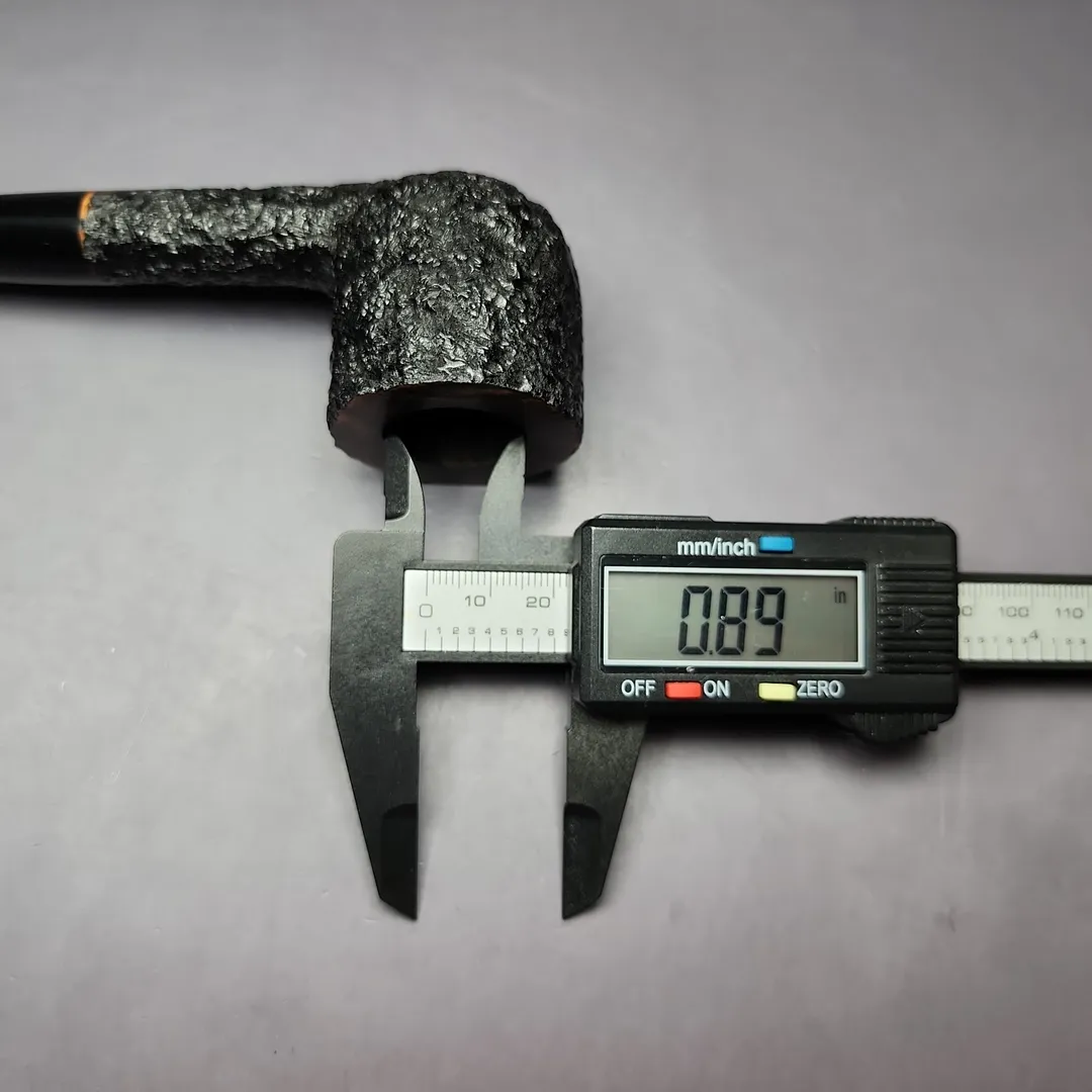 Sean Reum Glacier Partially Rusticated Pot Estate Briar Pipe, Unsmoked - Image 10