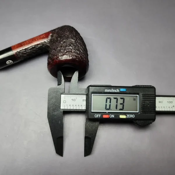 James Upshall Bark Group 6 Partially Rusticated Dublin Estate Briar Pipe, Unsmoked - Image 10