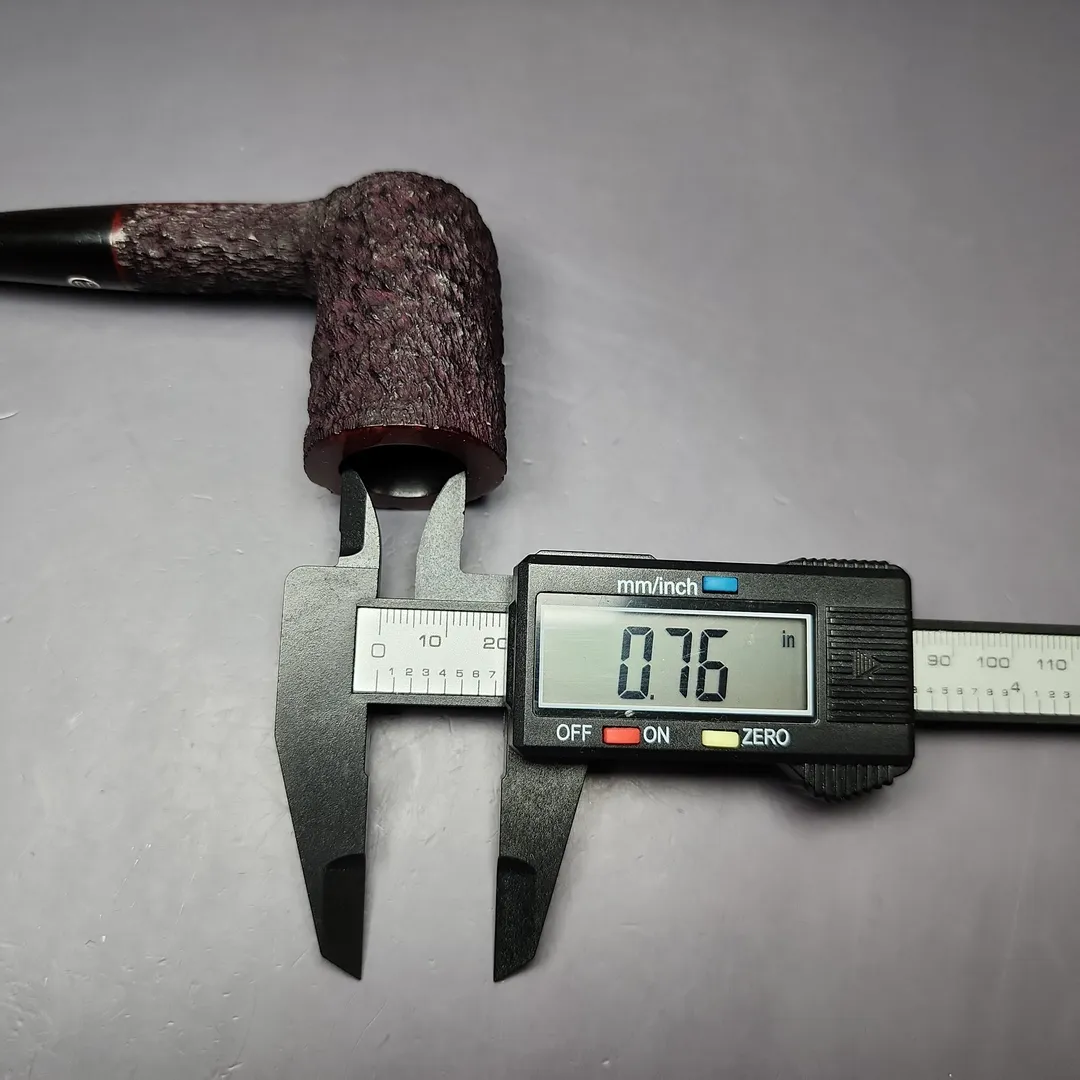 James Upshall Bark Group 6 Partially Rusticated "371" Dublin Estate Briar Pipe, Unsmoked - Image 10