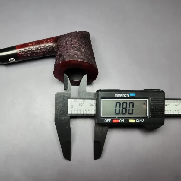 James Upshall Bark Group 6 Partially Rusticated Skater Estate Briar Pipe, Unsmoked - Image 10