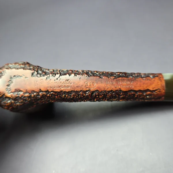 Caminetto Business 119 KS Rusticated Canadian Estate Briar Pipe, Italian Estates - Image 10