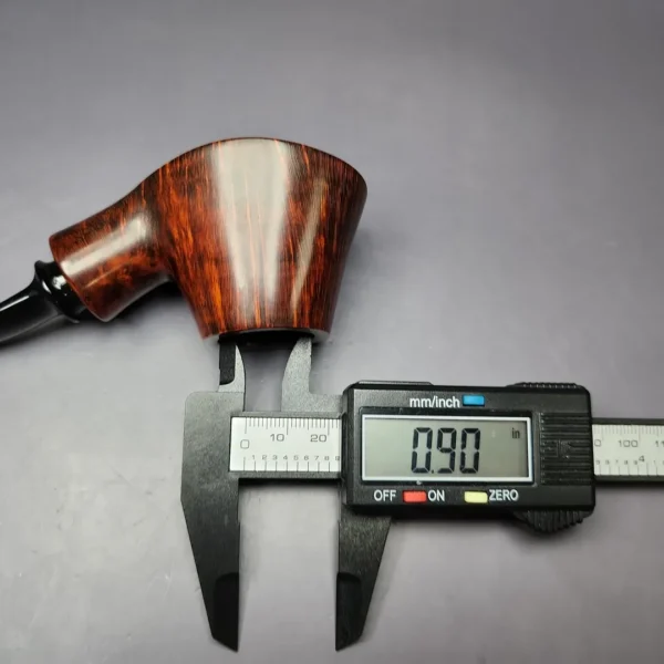 Sebastian Heck Smooth Volcano Sitter Handmade Briar Pipe, New - Image 10