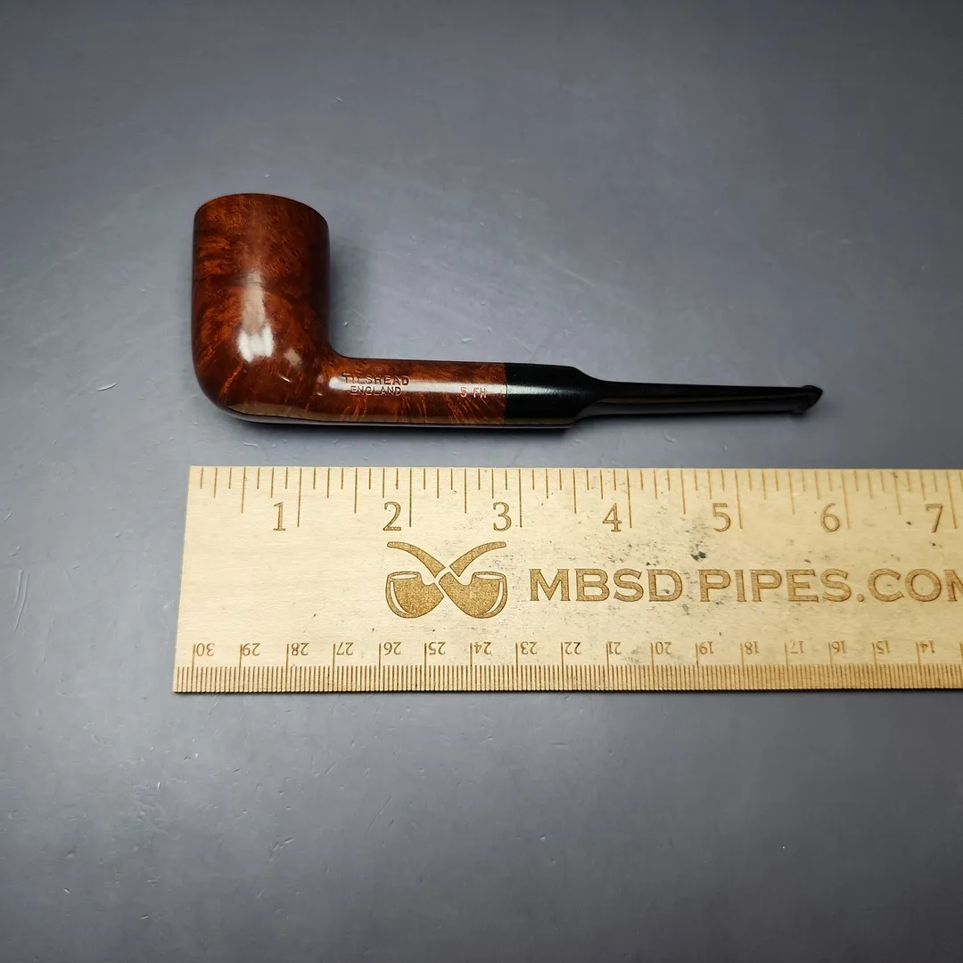 James Upshall Tilshead 6FH Handmade Rusticated Estate Briar Pipe, Unsmoked - Image 10