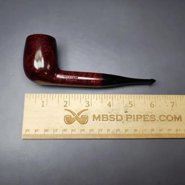 James Upshall Tilshead Group 6 Smooth Large Billiard Estate Briar Pipe, Unsmoked - Image 10