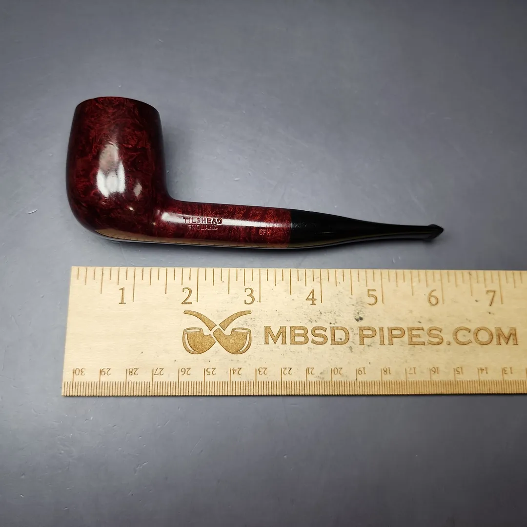 James Upshall Tilshead Group 6 Smooth Large Billiard Estate Briar Pipe, Unsmoked - Image 10