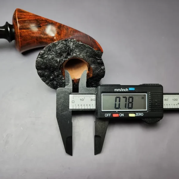 HS Studio Smooth Asymmetric Dublin w/ Reverse Calabash Estate Briar Pipe, Unsmoked - Image 10