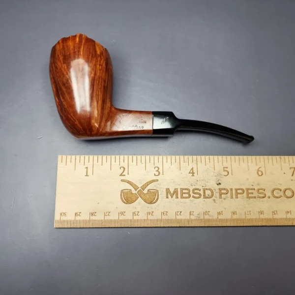 Willmer Straight Grain AAA Standard Smooth Freehand Estate Briar Pipe, Unsmoked - Image 10