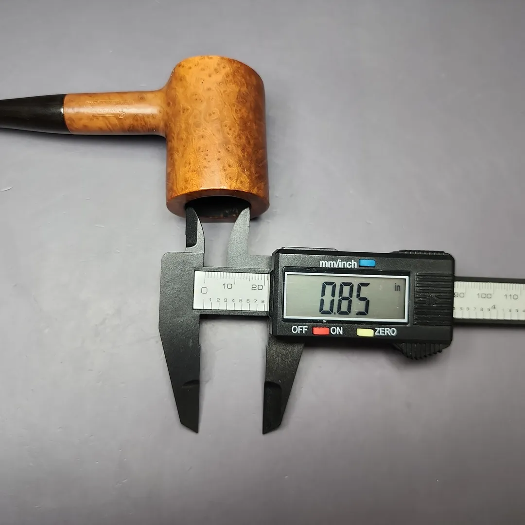 Bertram Washington Smooth Poker Estate Briar Pipe, American Estates - Image 10