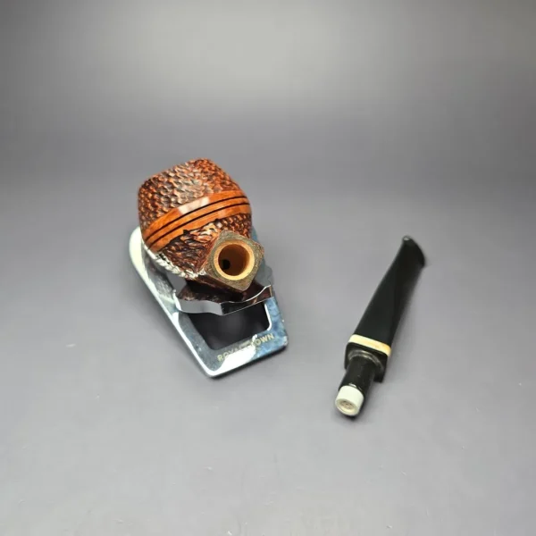 Jirsa Rusticated Bulldog Estate Briar Pipe, Unsmoked, 9mm - Image 10