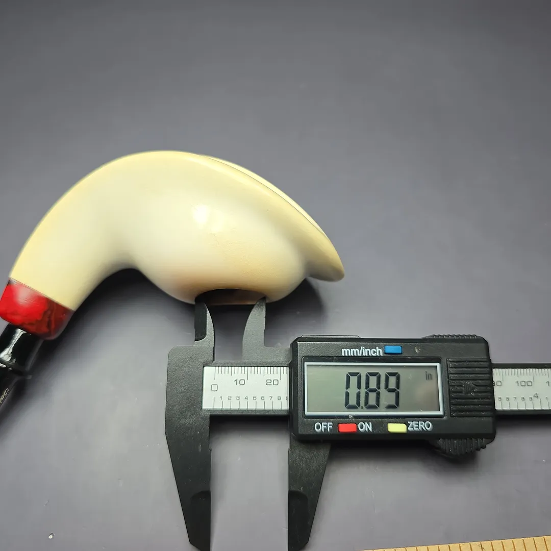 Fikri Baki XL Smooth Whale Estate Block Meerschaum Pipe, Turkish Estates - Image 10