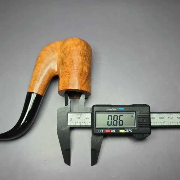 Ed Burak Connoisseur Magnum Smooth Oom Paul Estate Briar Pipe, American Estates - Image 10