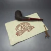 Walt Cannoy 10th Anniversary Cardinal House Munn Rusticated Billiard Handmade Briar Pipe, New - Image 10