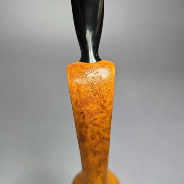 Maigurs Knets ** Long Shank Turtle w/ Figural Carvings Estate Briar Pipe, Unsmoked - Image 10