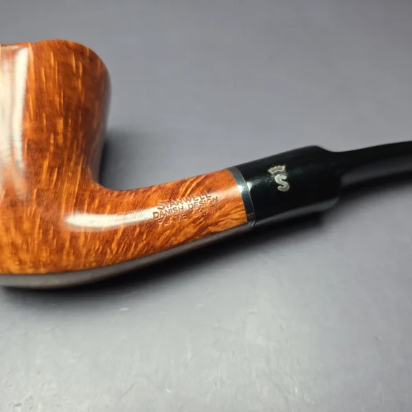 Stanwell Flame Grain 63 Smooth Dublin w/ Silver Estate Briar Pipe, Unsmoked - Image 10