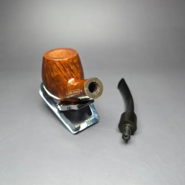 James Upshall Grade A Group 6 Smooth Bent Apple Estate Briar Pipe, Unsmoked - Image 10