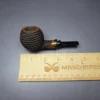 G Pipes Rusticated Danish Apple w/ Horn Handmade Briar Pipe, New - Image 10