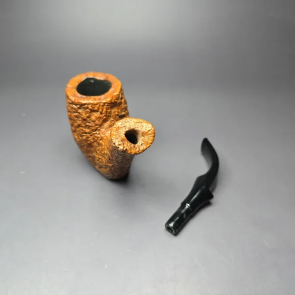 Castello 1960s-80s Sea Rock Briar 4K 293 Sitter Estate Briar Pipe, Italian Estates - Image 10