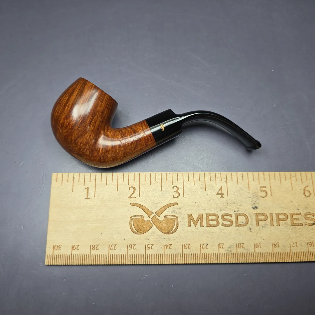 Peterson Flame Grain 231 Smooth Bent Apple Estate Briar Pipe, Unsmoked - Image 10