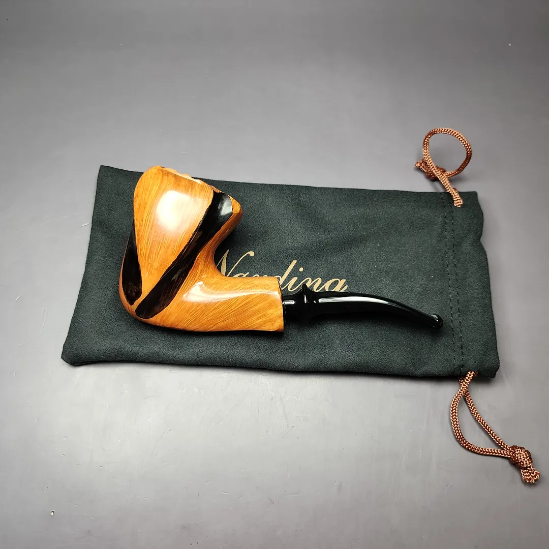 Nording Spiral Natural Smooth Freehand Estate Briar Pipe, Unsmoked - Image 11