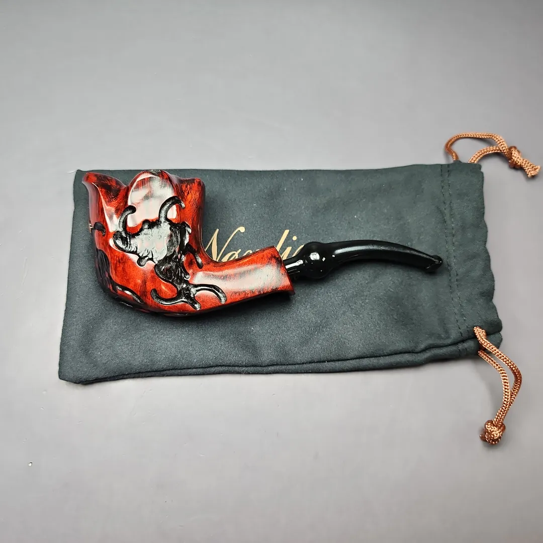 Nording Fantasy Partially Rusticated Freehand Estate Briar Pipe, Unsmoked - Image 11