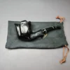Nording Black Smooth Freehand Estate Briar Pipe, Unsmoked - Image 11