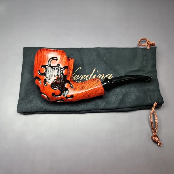 Nording Fantasy Partially Rusticated Freehand Estate Briar Pipe, Unsmoked - Image 11