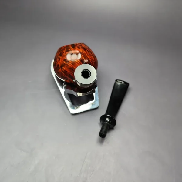 Nording Nosewarmer 1 2 Smooth Cognac Apple w/ Palm Wood Estate Briar Pipe, Unsmoked - Image 11