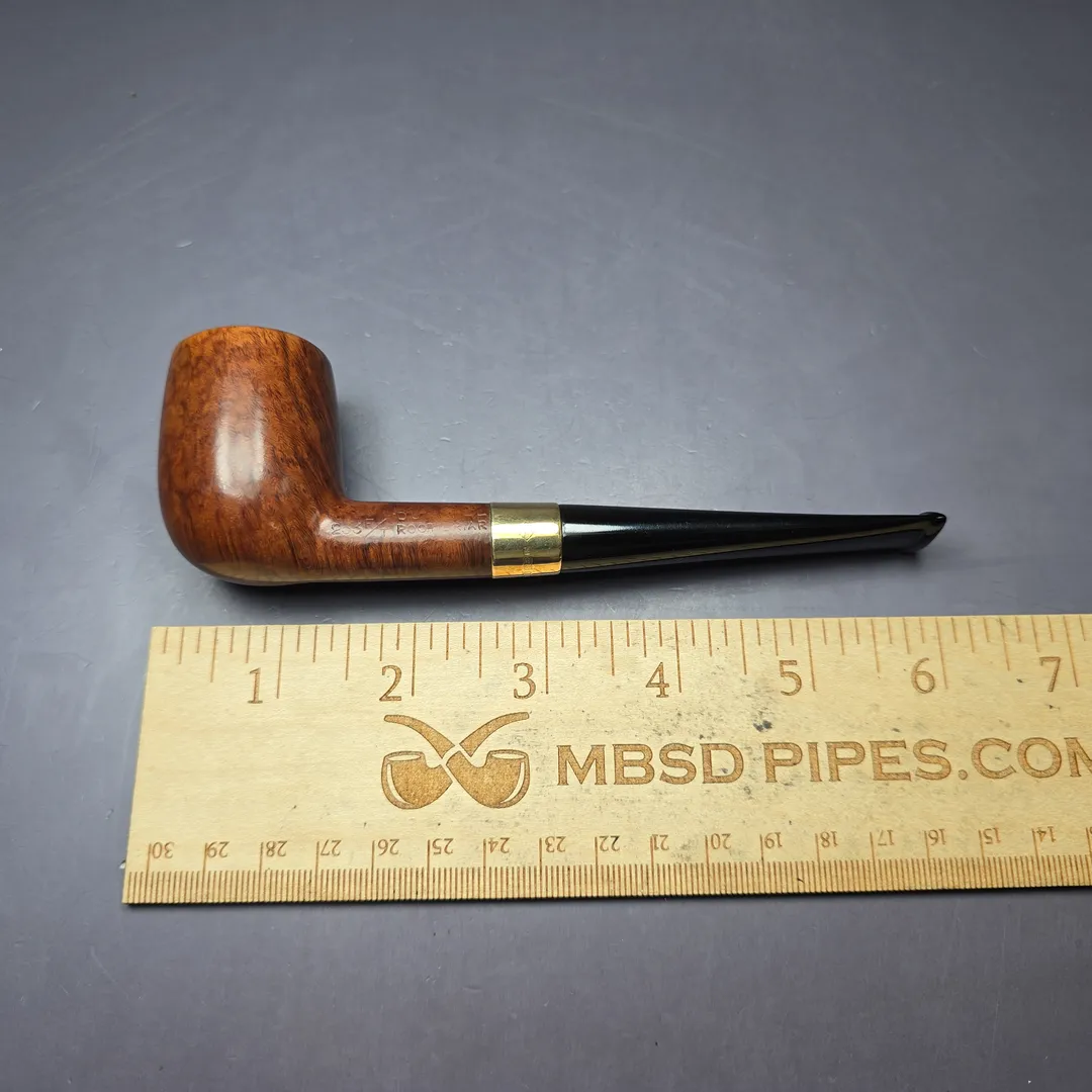 Dunhill 1968 Root Briar 263 w/ 9K Gold Billiard Estate Briar Pipe, English Estates - Image 11