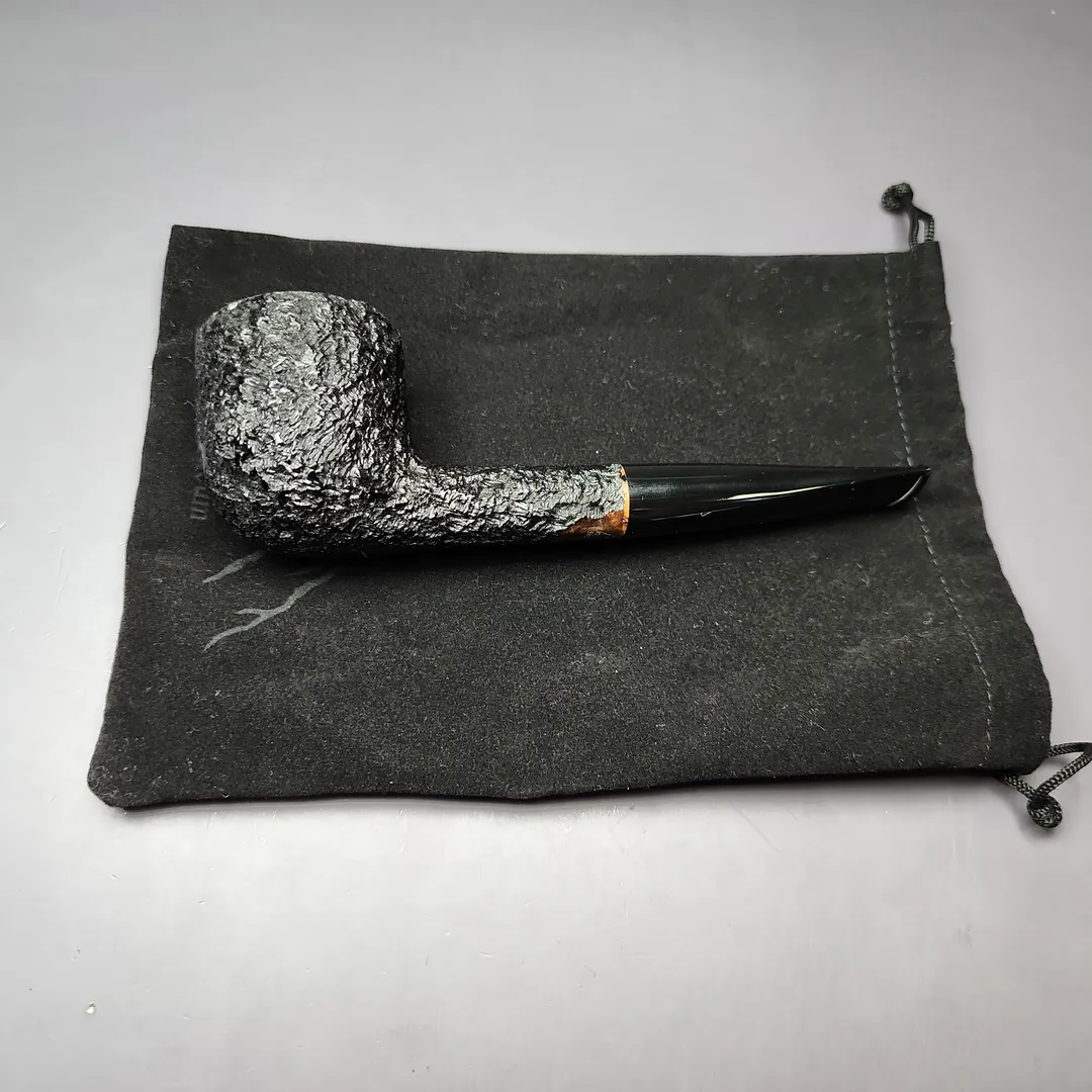 Sean Reum Glacier Partially Rusticated Pot Estate Briar Pipe, Unsmoked - Image 11