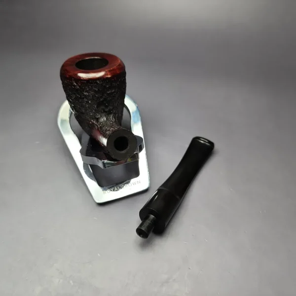 James Upshall Bark Group 6 Partially Rusticated Dublin Estate Briar Pipe, Unsmoked - Image 11