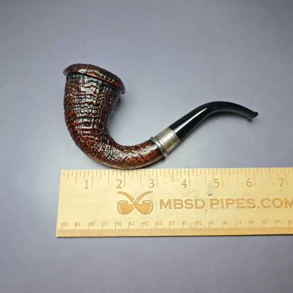 Ser Jacopo 2000 Millennium Pipe Sandblasted Calabash Estate Briar Pipe, Unsmoked - Image 11