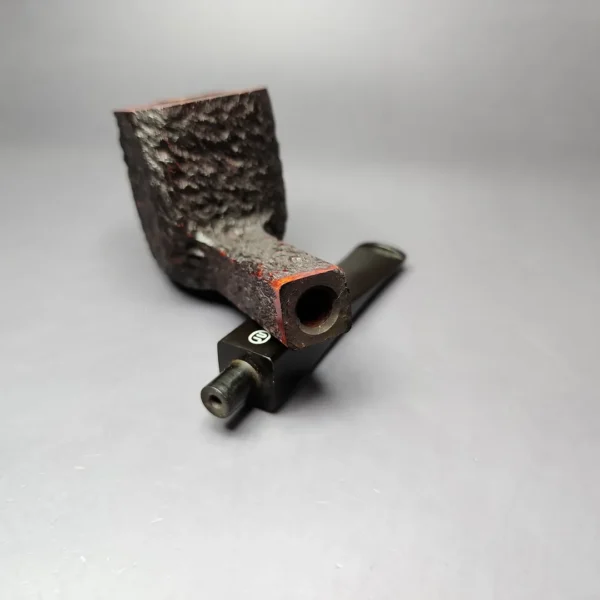 James Upshall Bark Group 6 Partially Rusticated Panel Estate Briar Pipe, Unsmoked - Image 11
