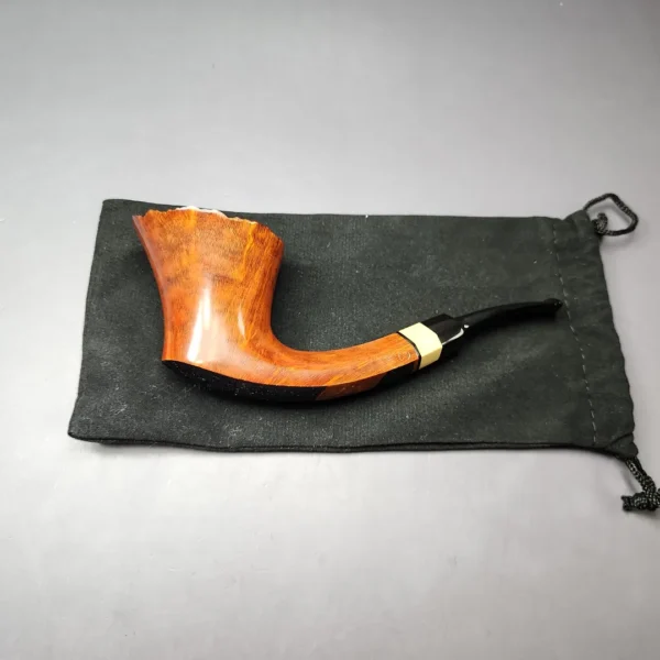 HS Studio Wide Shank Dublin w/ Boxwood Estate Briar Pipe, Unsmoked - Image 11