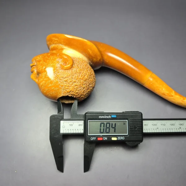 Ural (Sezai) Magnum "Moor" Bust Estate Block Meerschaum Pipe, Turkish Estates - Image 11