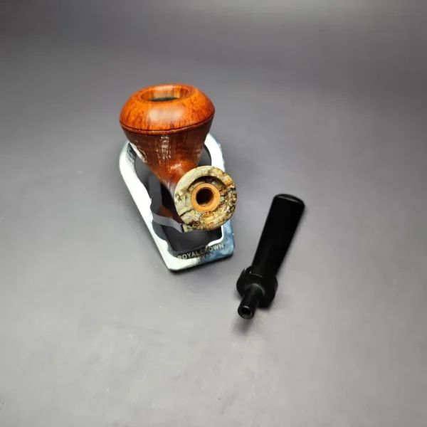 Sebastian Heck Partially Sandblasted Rhodesian w/ Mammoth Estate Briar Pipe, Unsmoked - Image 11