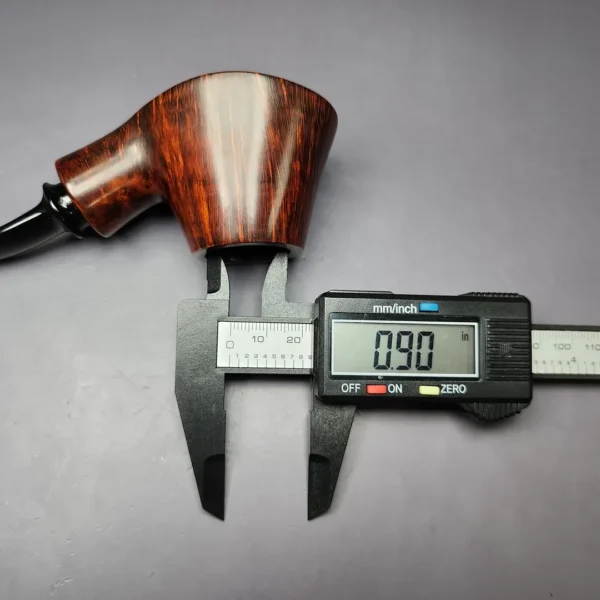 Sebastian Heck Smooth Volcano Sitter Handmade Briar Pipe, New - Image 11