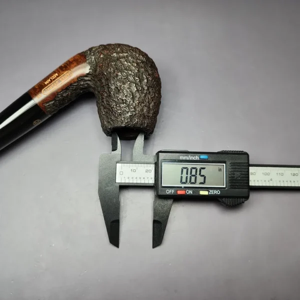 James Upshall Empire Acclaim Magnum Rusticated "LC" Estate Briar Pipe, Unsmoked - Image 11